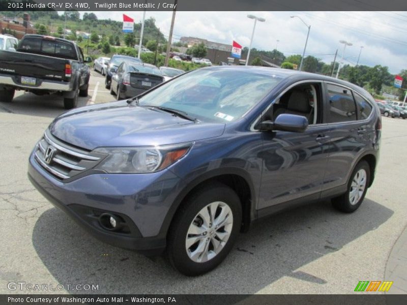 Twilight Blue Metallic / Gray 2012 Honda CR-V EX 4WD