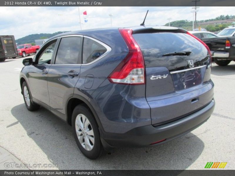 Twilight Blue Metallic / Gray 2012 Honda CR-V EX 4WD