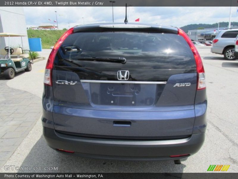 Twilight Blue Metallic / Gray 2012 Honda CR-V EX 4WD