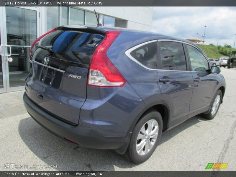 Twilight Blue Metallic / Gray 2012 Honda CR-V EX 4WD