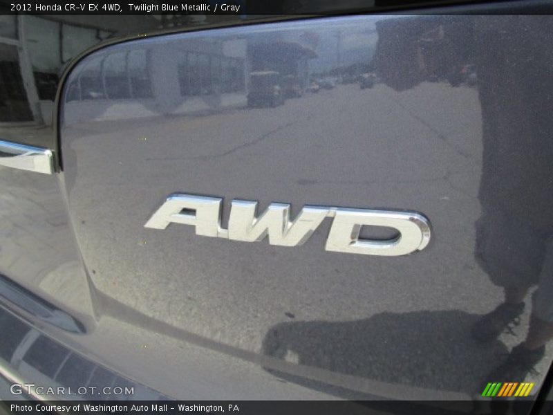 Twilight Blue Metallic / Gray 2012 Honda CR-V EX 4WD