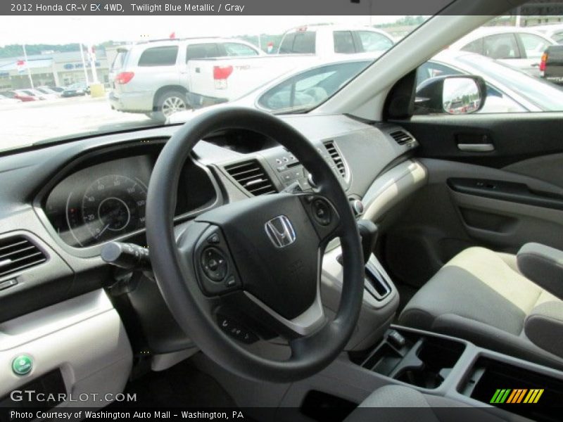 Twilight Blue Metallic / Gray 2012 Honda CR-V EX 4WD