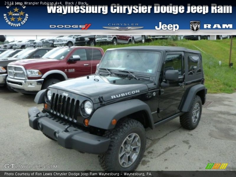 Black / Black 2013 Jeep Wrangler Rubicon 4x4