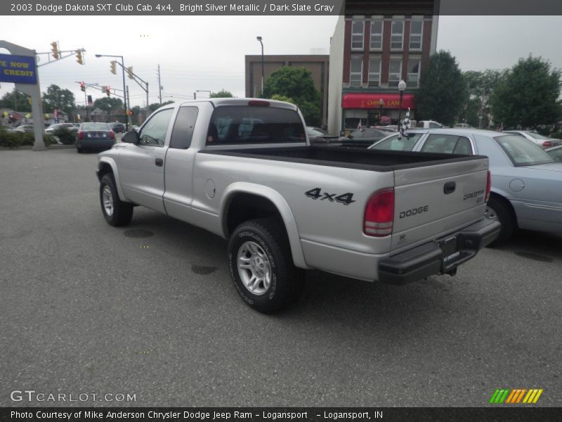 Bright Silver Metallic / Dark Slate Gray 2003 Dodge Dakota SXT Club Cab 4x4