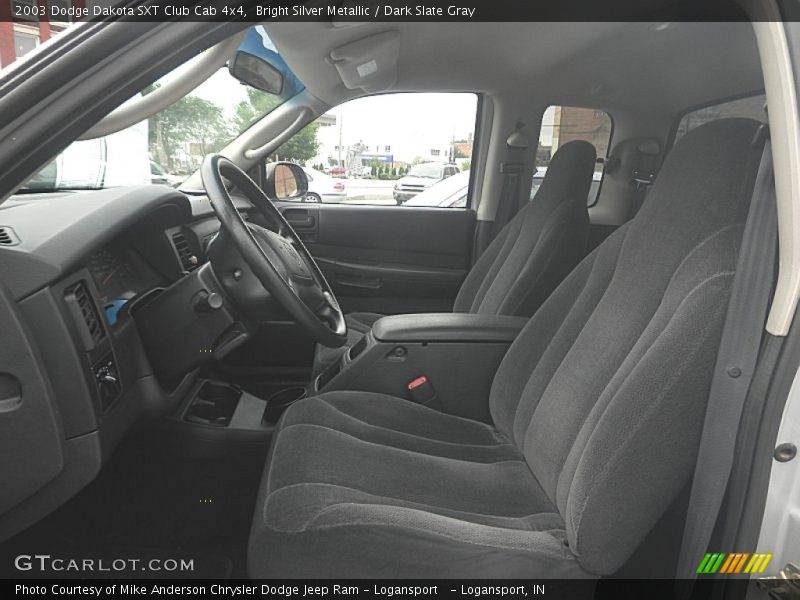 Bright Silver Metallic / Dark Slate Gray 2003 Dodge Dakota SXT Club Cab 4x4