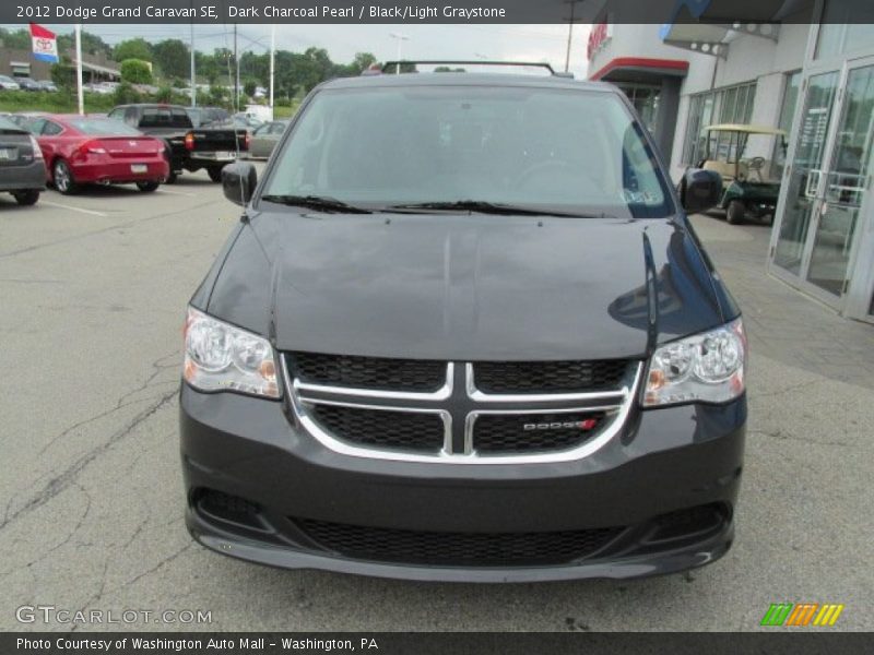 Dark Charcoal Pearl / Black/Light Graystone 2012 Dodge Grand Caravan SE