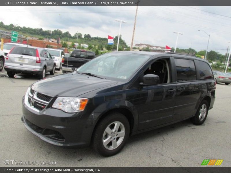 Dark Charcoal Pearl / Black/Light Graystone 2012 Dodge Grand Caravan SE