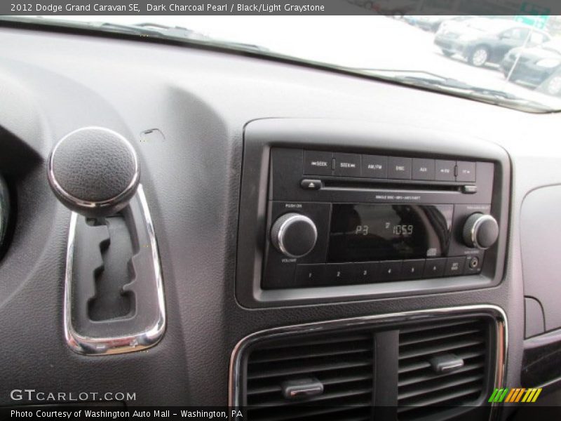 Dark Charcoal Pearl / Black/Light Graystone 2012 Dodge Grand Caravan SE