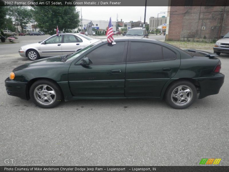 Polo Green Metallic / Dark Pewter 2002 Pontiac Grand Am GT Sedan