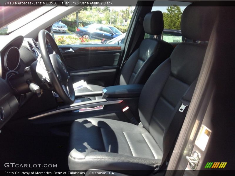 Palladium Silver Metallic / Black 2010 Mercedes-Benz ML 350