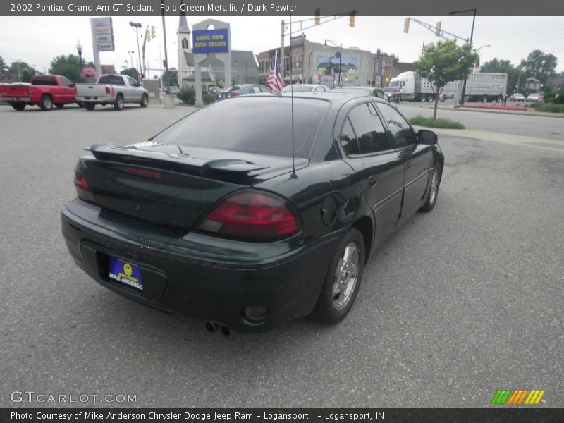 Polo Green Metallic / Dark Pewter 2002 Pontiac Grand Am GT Sedan