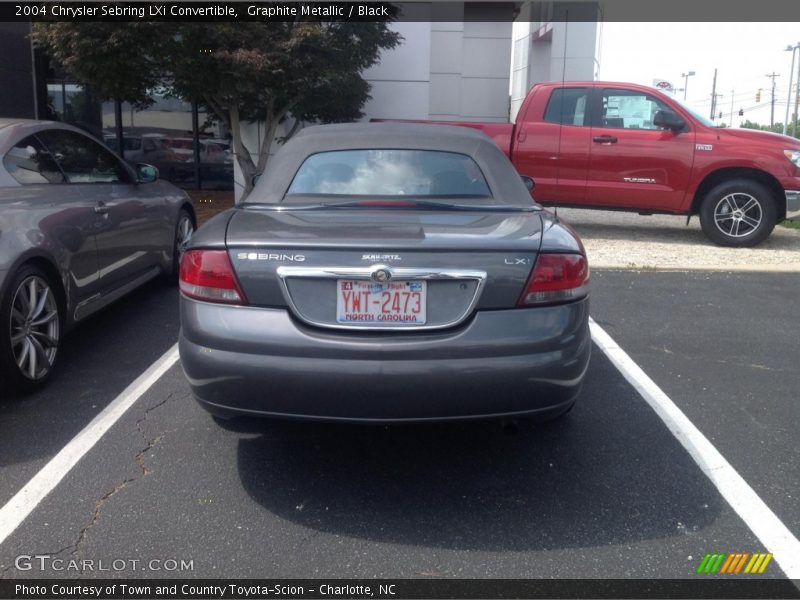 Graphite Metallic / Black 2004 Chrysler Sebring LXi Convertible