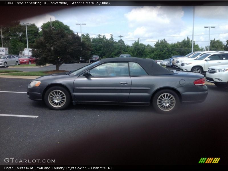 Graphite Metallic / Black 2004 Chrysler Sebring LXi Convertible