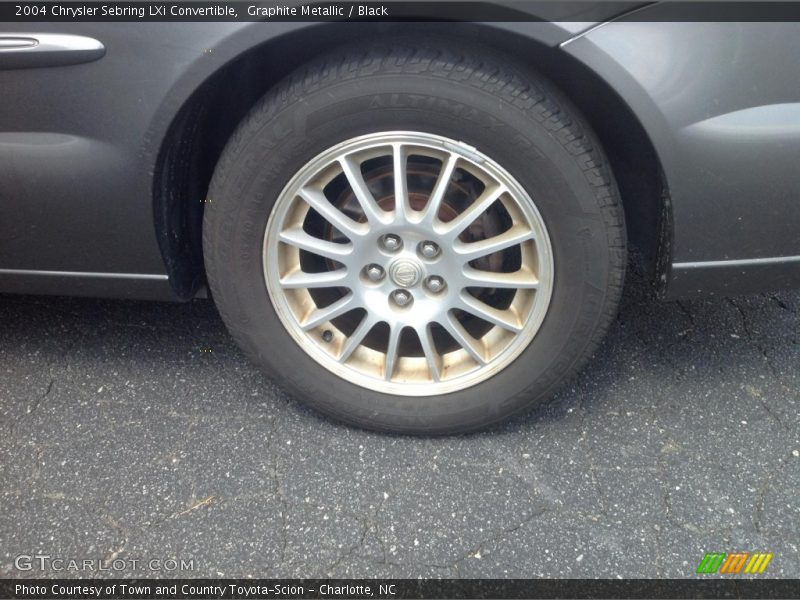Graphite Metallic / Black 2004 Chrysler Sebring LXi Convertible