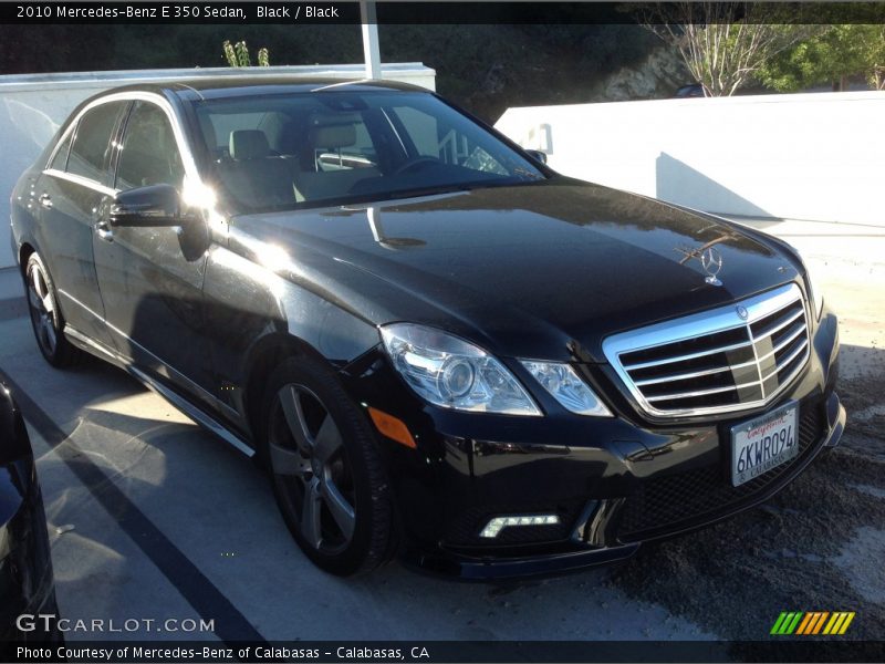 Black / Black 2010 Mercedes-Benz E 350 Sedan