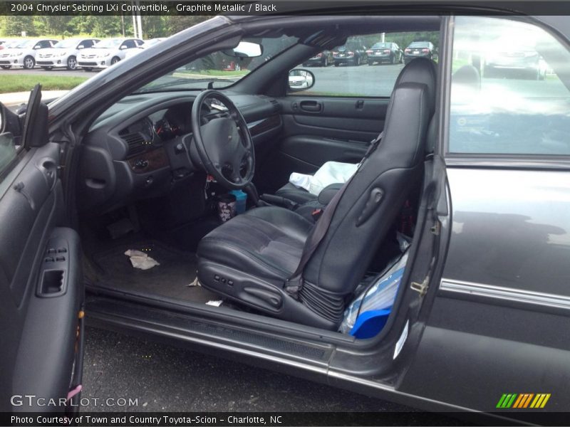 Graphite Metallic / Black 2004 Chrysler Sebring LXi Convertible