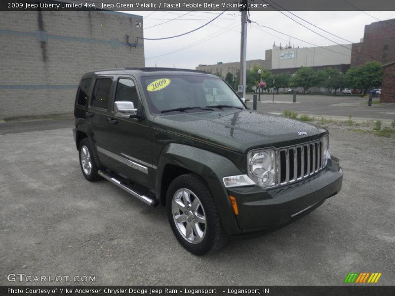 Jeep Green Metallic / Pastel Pebble Beige Mckinley Leather 2009 Jeep Liberty Limited 4x4