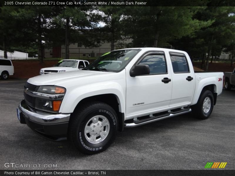 Summit White / Medium Dark Pewter 2005 Chevrolet Colorado Z71 Crew Cab 4x4