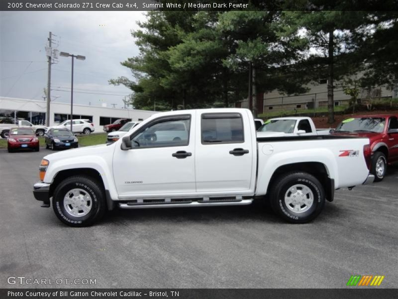 Summit White / Medium Dark Pewter 2005 Chevrolet Colorado Z71 Crew Cab 4x4