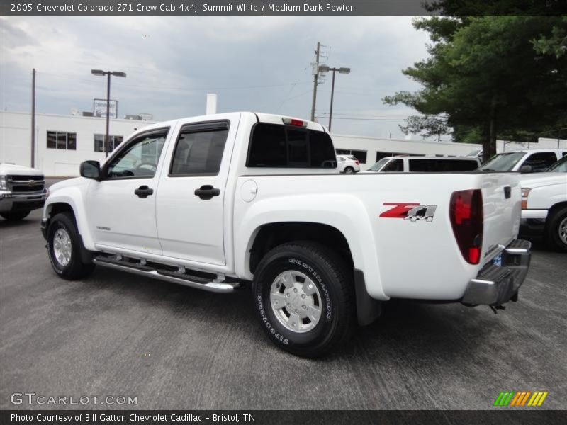 Summit White / Medium Dark Pewter 2005 Chevrolet Colorado Z71 Crew Cab 4x4