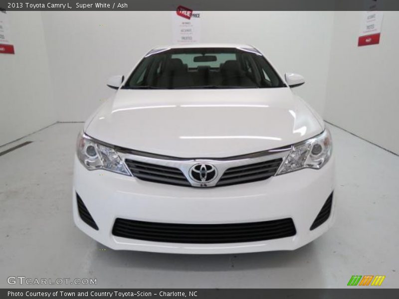 Super White / Ash 2013 Toyota Camry L
