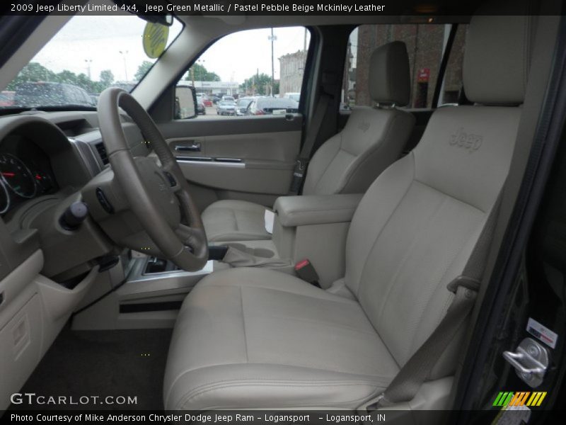 Jeep Green Metallic / Pastel Pebble Beige Mckinley Leather 2009 Jeep Liberty Limited 4x4