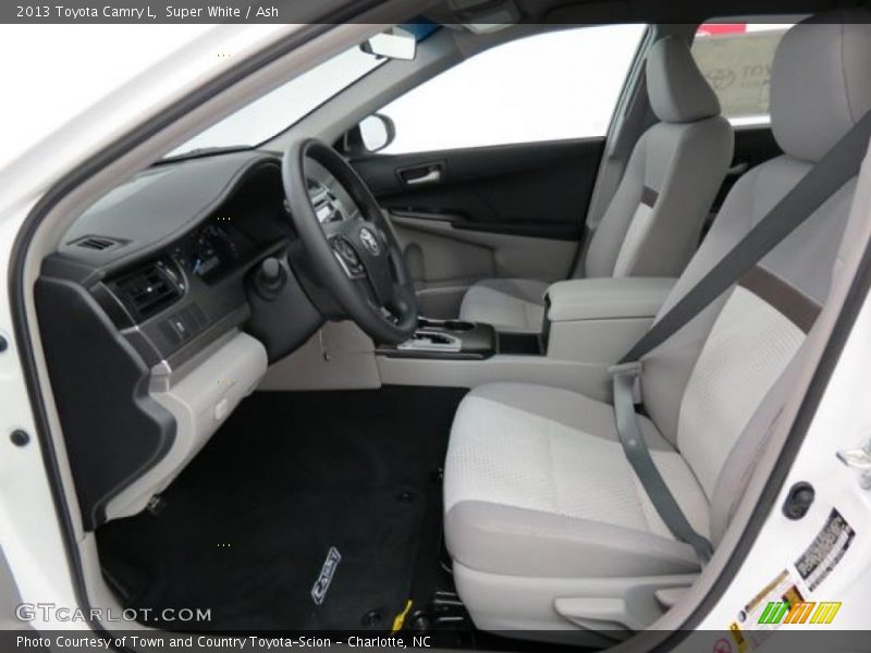 Super White / Ash 2013 Toyota Camry L