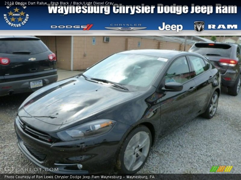 Pitch Black / Black/Light Diesel Gray 2013 Dodge Dart Rallye