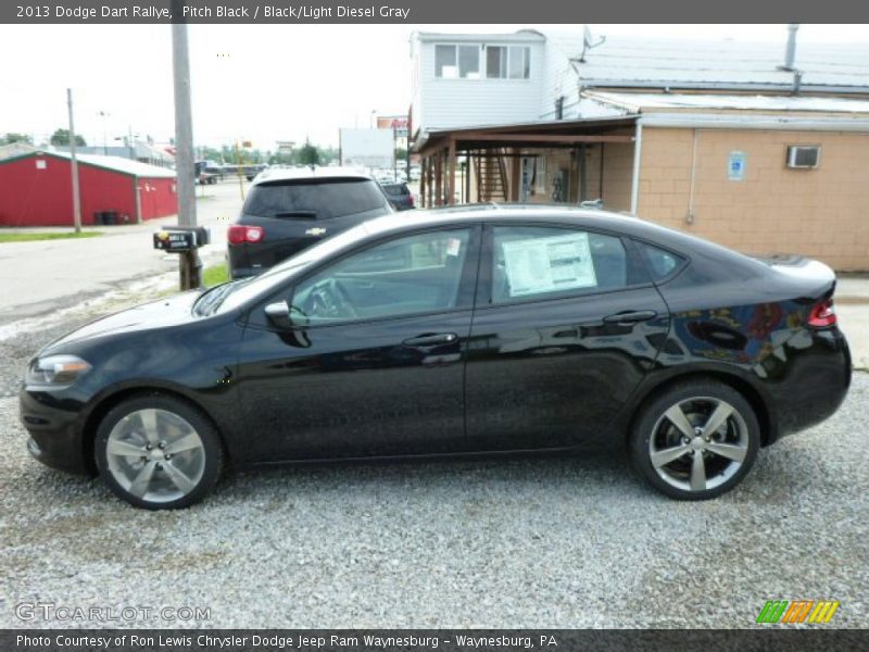 Pitch Black / Black/Light Diesel Gray 2013 Dodge Dart Rallye