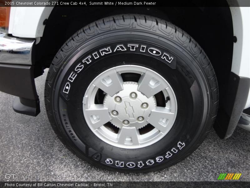 Summit White / Medium Dark Pewter 2005 Chevrolet Colorado Z71 Crew Cab 4x4