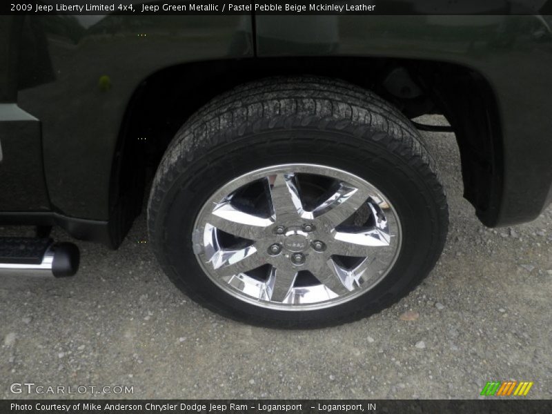 Jeep Green Metallic / Pastel Pebble Beige Mckinley Leather 2009 Jeep Liberty Limited 4x4