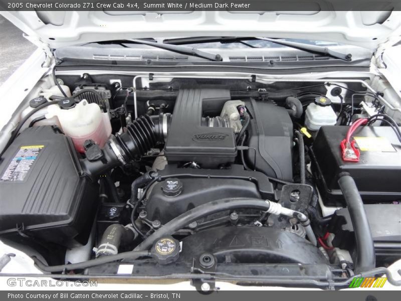 Summit White / Medium Dark Pewter 2005 Chevrolet Colorado Z71 Crew Cab 4x4
