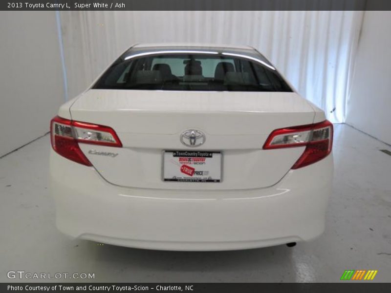 Super White / Ash 2013 Toyota Camry L
