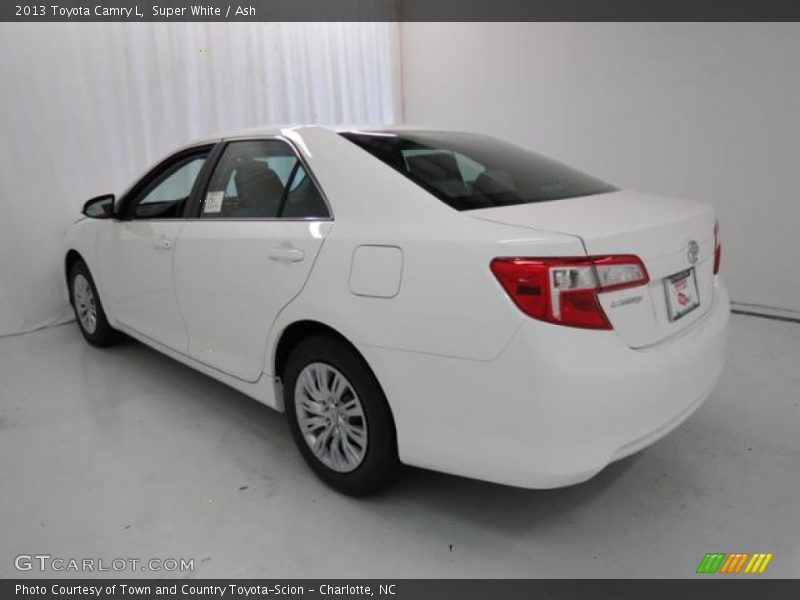 Super White / Ash 2013 Toyota Camry L