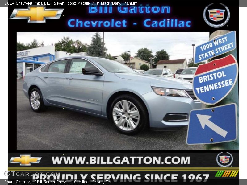 Silver Topaz Metallic / Jet Black/Dark Titanium 2014 Chevrolet Impala LS