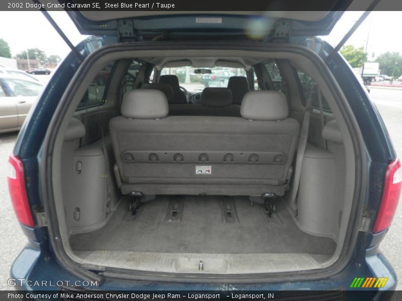 Steel Blue Pearl / Taupe 2002 Dodge Grand Caravan SE