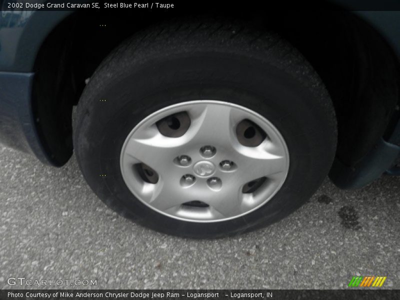Steel Blue Pearl / Taupe 2002 Dodge Grand Caravan SE