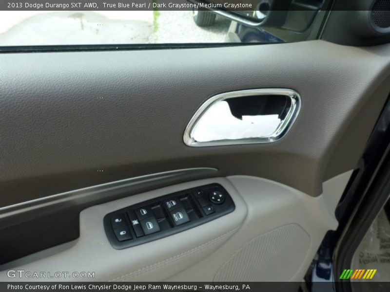 True Blue Pearl / Dark Graystone/Medium Graystone 2013 Dodge Durango SXT AWD