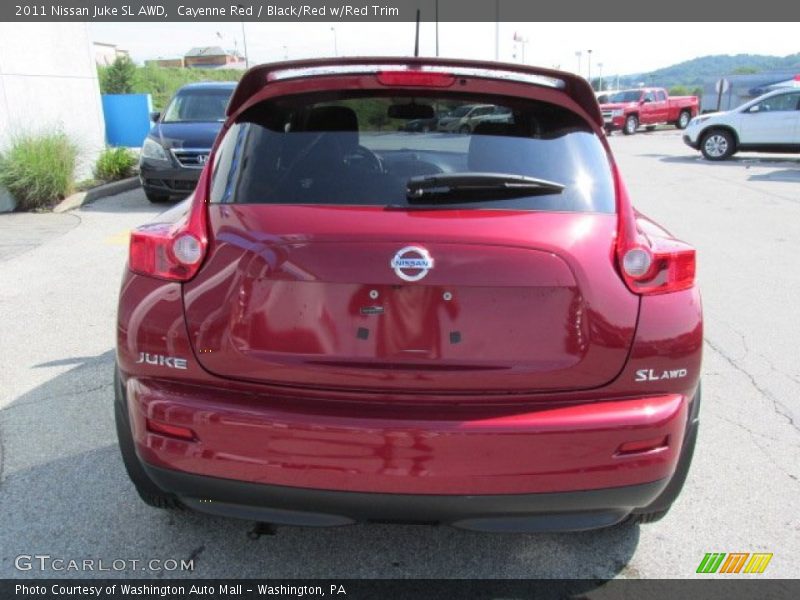 Cayenne Red / Black/Red w/Red Trim 2011 Nissan Juke SL AWD