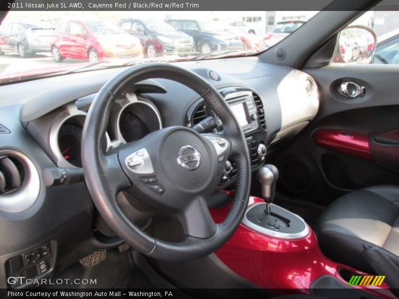 Cayenne Red / Black/Red w/Red Trim 2011 Nissan Juke SL AWD