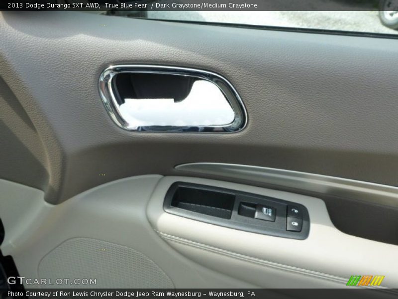 True Blue Pearl / Dark Graystone/Medium Graystone 2013 Dodge Durango SXT AWD