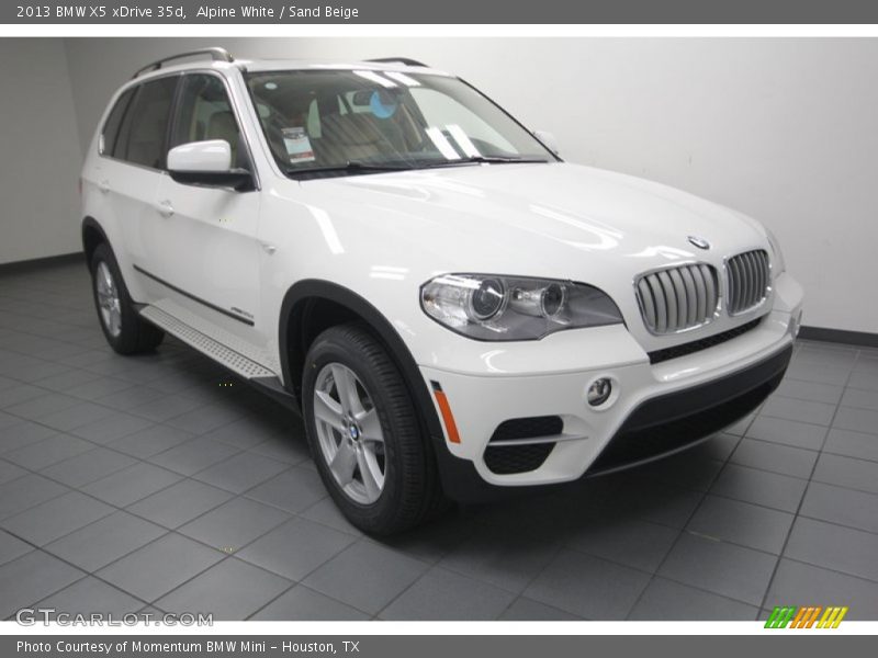Alpine White / Sand Beige 2013 BMW X5 xDrive 35d