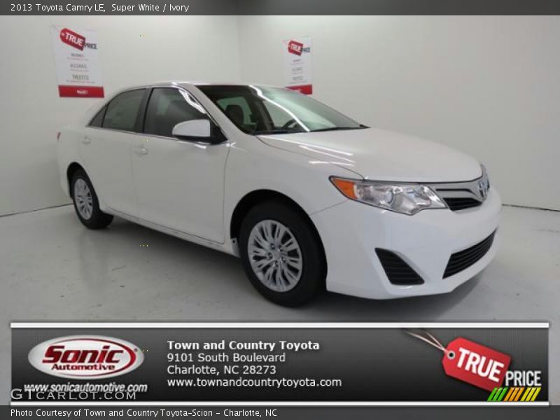 Super White / Ivory 2013 Toyota Camry LE