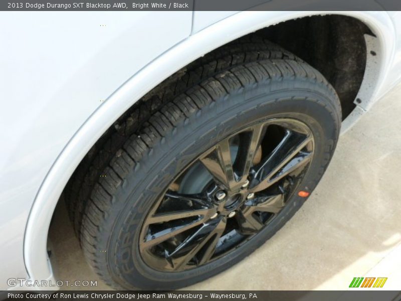 Bright White / Black 2013 Dodge Durango SXT Blacktop AWD