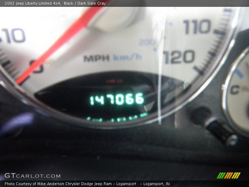 Black / Dark Slate Gray 2002 Jeep Liberty Limited 4x4