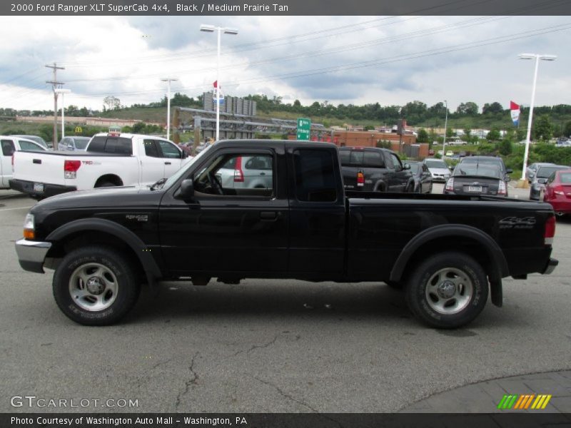 Black / Medium Prairie Tan 2000 Ford Ranger XLT SuperCab 4x4