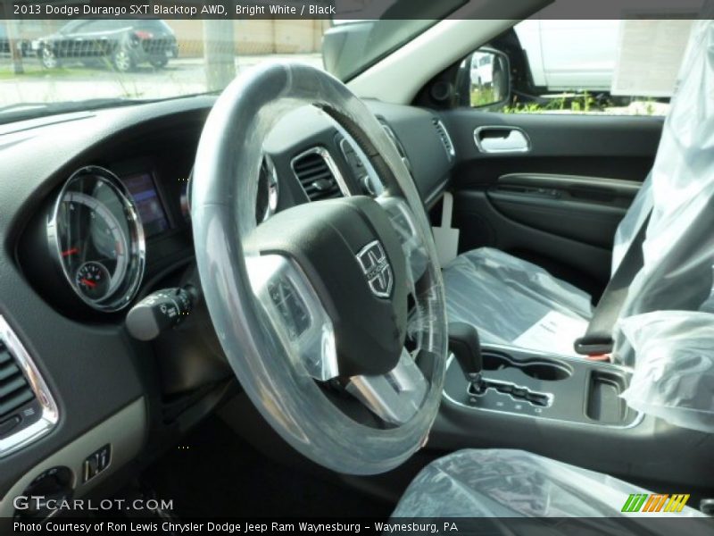 Bright White / Black 2013 Dodge Durango SXT Blacktop AWD
