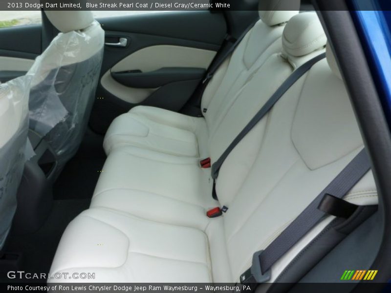 Blue Streak Pearl Coat / Diesel Gray/Ceramic White 2013 Dodge Dart Limited