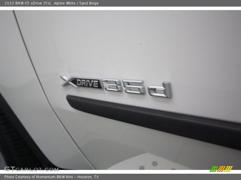 Alpine White / Sand Beige 2013 BMW X5 xDrive 35d