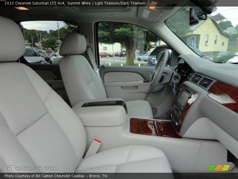 Summit White / Light Titanium/Dark Titanium 2013 Chevrolet Suburban LTZ 4x4